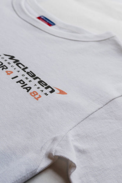 Short 2-3 second clip of Utmost Province revealing their custom Mclaren croptop shirt.