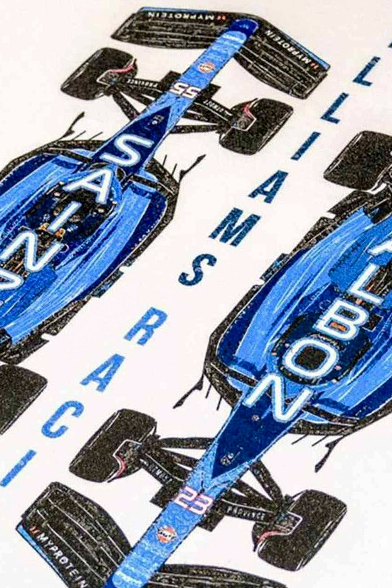 Short 2-3 second clip of Utmost Province revealing their custom Williams Racing T Shirt.