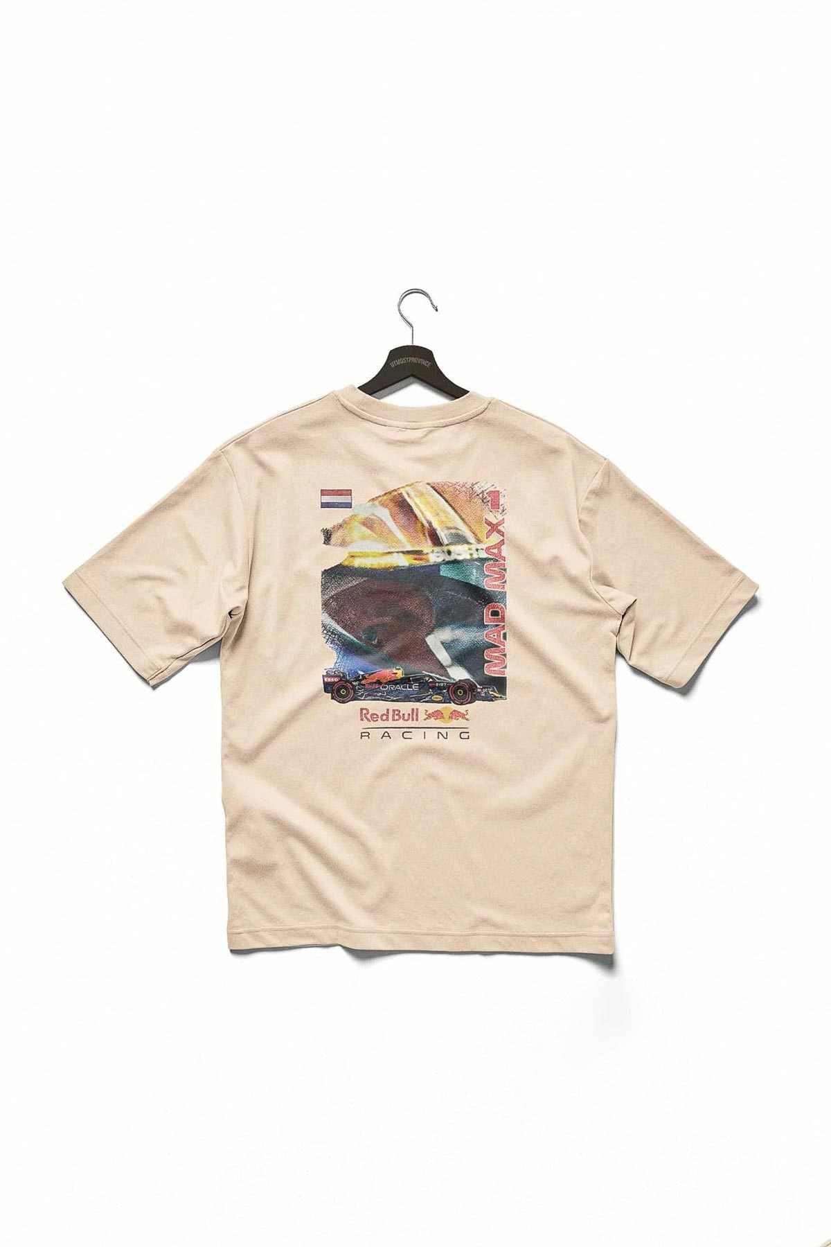 Red Bull Racing Mad Max F1 Retro T Shirt Ivory