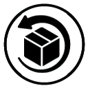Return and refund policy icon.