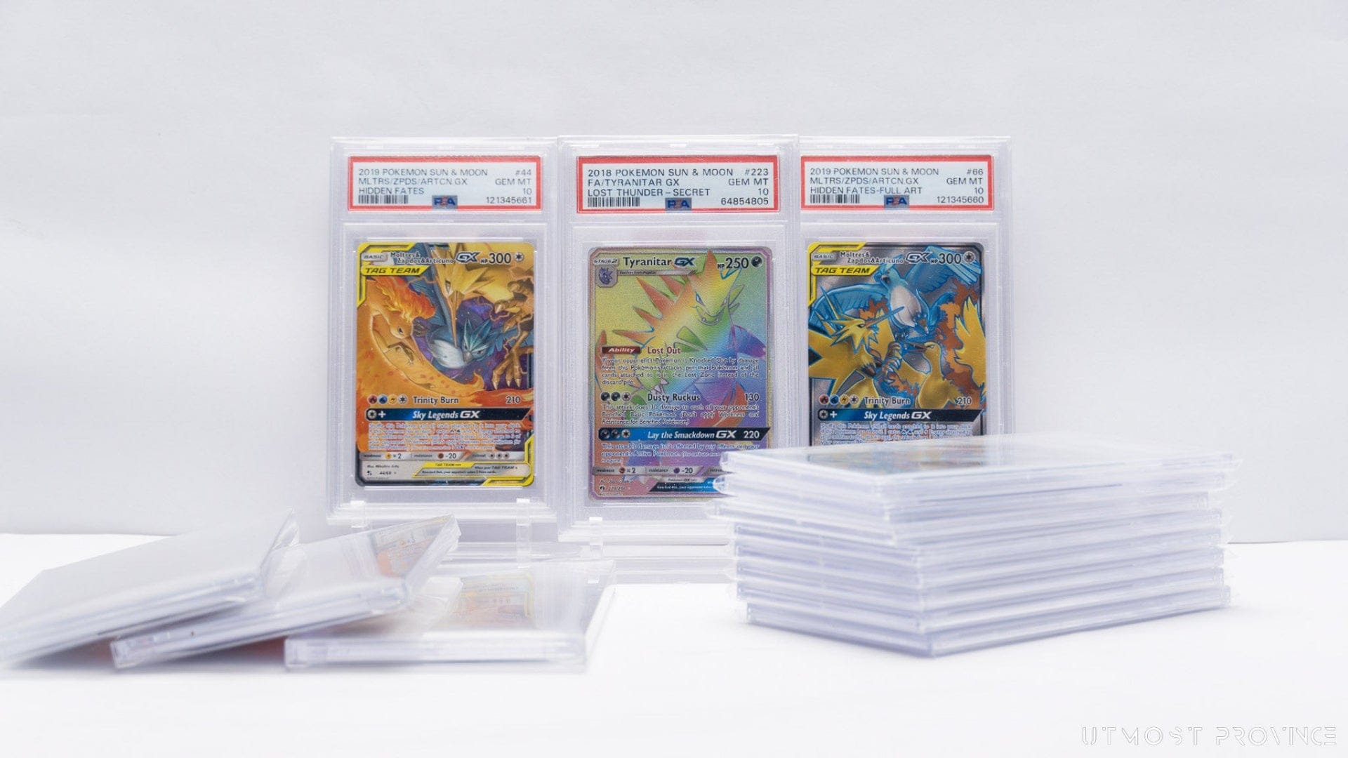 PSA Graded Pokemon Cards, showcasing Utmost Province collection of trading cards.