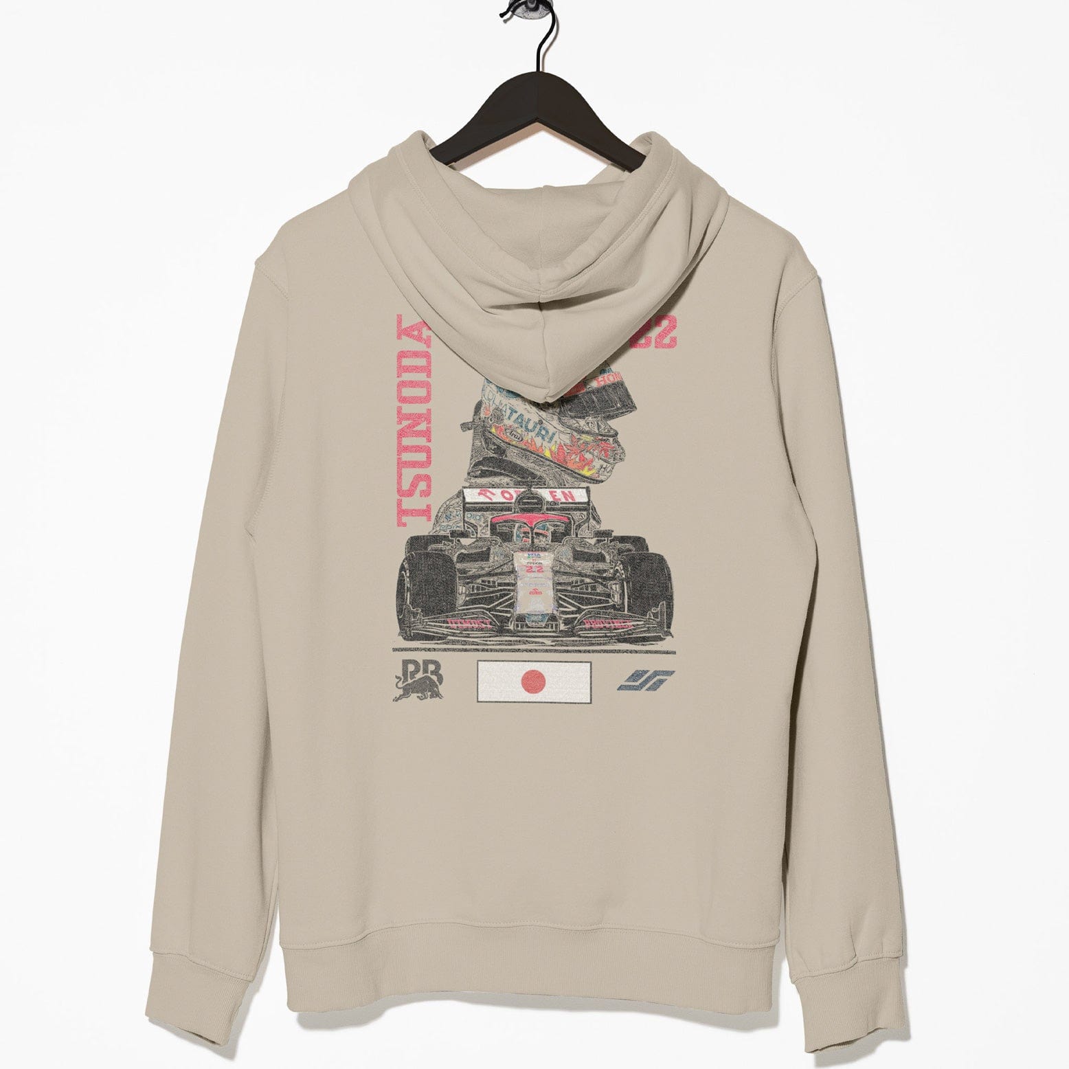 Utmost Province Yuki Tsunoda Merch | F1-Inspired Hoodie Sand / S