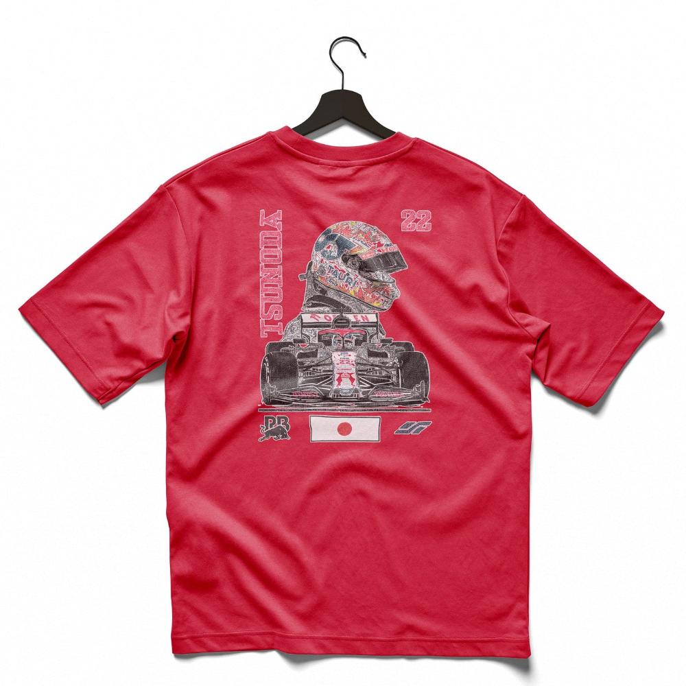 Utmost Province Custom Yuki Tsunoda Shirt Red / S