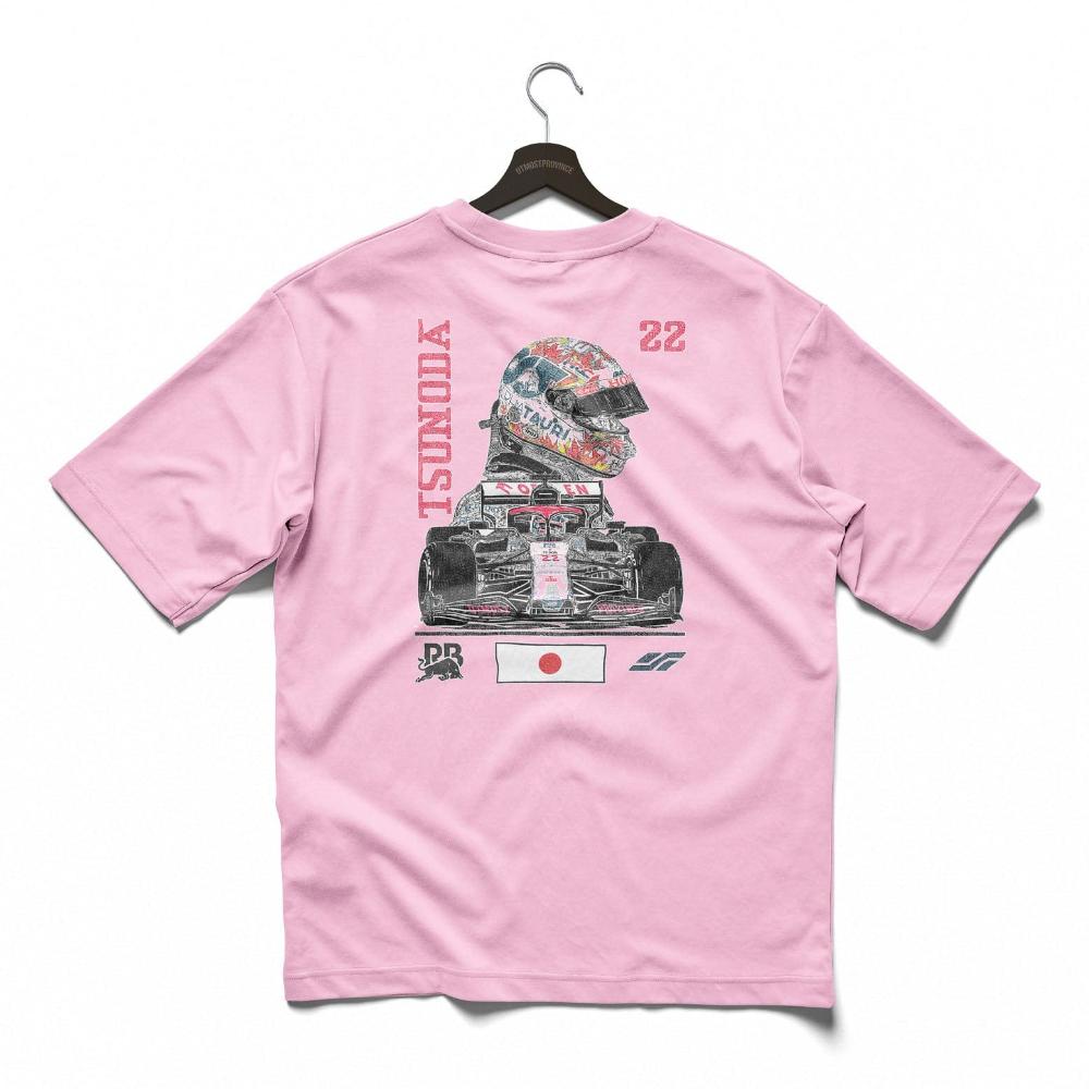 Utmost Province Custom Yuki Tsunoda Shirt Pink / S