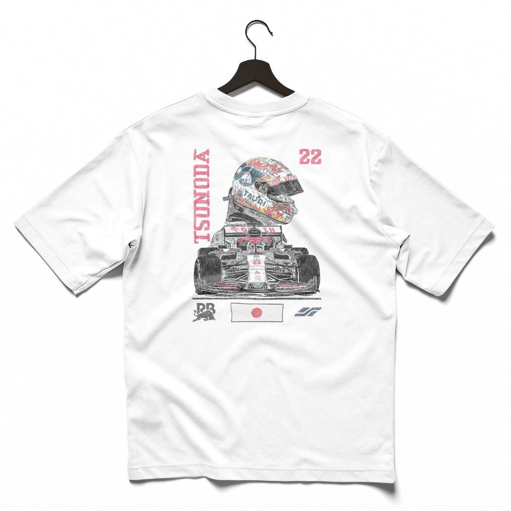 Yuki Tsunoda F1 Shirt White